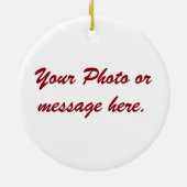 Weihnachtslieder Happy Holidays Runde Ornament (Hinten)