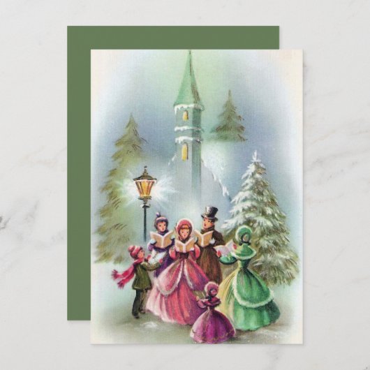 Weihnachtslieder hinzufügen feiertagskarte (Vorne/Hinten)