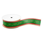 Weihnachtslieder & Ho Ho Ho Stripe Rote/Grüne Gesc Ripsband (Spule)