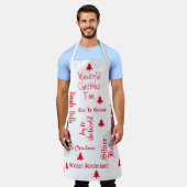 Weihnachtslieder Holiday Schürze (Getragen)