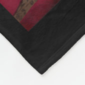 Weihnachtslieder Hund Selfie mit dem Weihnachtskla Fleecedecke (Ecke)