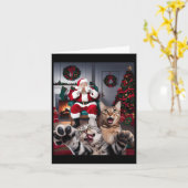 Weihnachtslieder Hund Selfie mit dem Weihnachtskla Karte (Gelbe Blume)