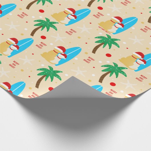 Weihnachtslieder Hunde Tan Geschenk Rolle Geschenkpapier (Ecke)