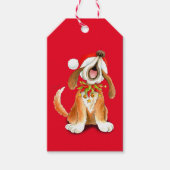 Weihnachtslieder Hundeschenk Geschenkanhänger (Vorderseite)