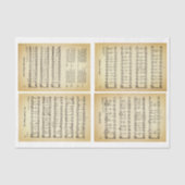 Weihnachtslieder Hymns Sheet Music DV1F Decoupage Seidenpapier (Vorderseite)