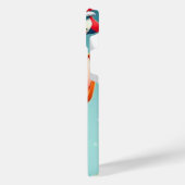 Weihnachtslieder im Cartoon iPhone Hülle (Linke Seite)