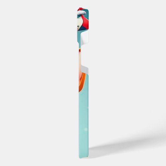 Weihnachtslieder im Cartoon iPhone Hülle (Linke Seite)