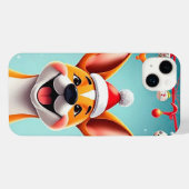 Weihnachtslieder im Cartoon iPhone Hülle (Rückseite (Horizontal))