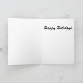 Weihnachtslieder im Fenster Feiertagskarte (Innenseite)