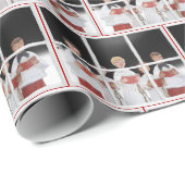 Weihnachtslieder im Fenster Geschenkpapier (Rolleneckpunkt)