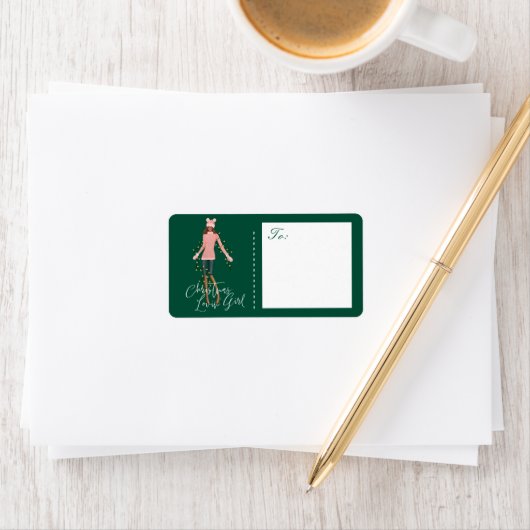 Weihnachtslieder im Wasser Adressaufkleber (Insitu)