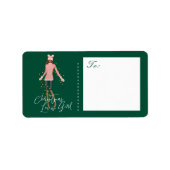 Weihnachtslieder im Wasser Adressaufkleber (Vorne)