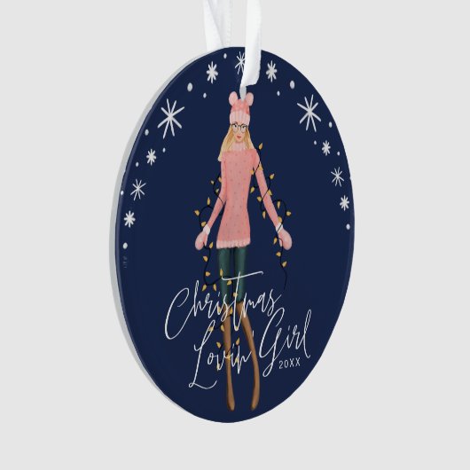 Weihnachtslieder im Wasser Ornament (Vorderseite)