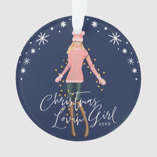 Weihnachtslieder im Wasser Ornament (Vorderseite)