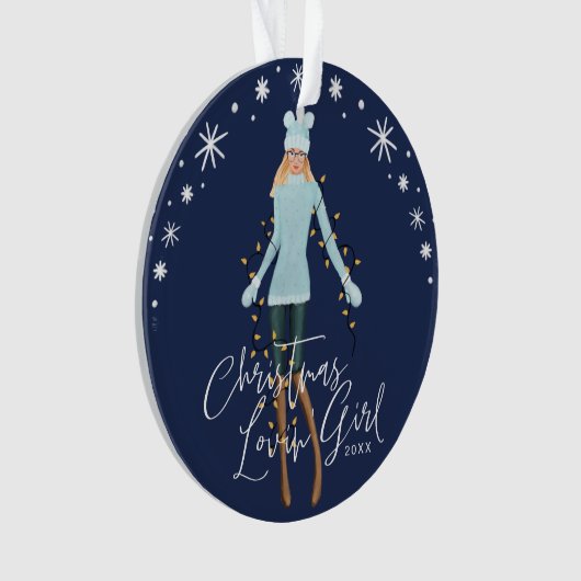 Weihnachtslieder im Wasser Ornament (Vorderseite)