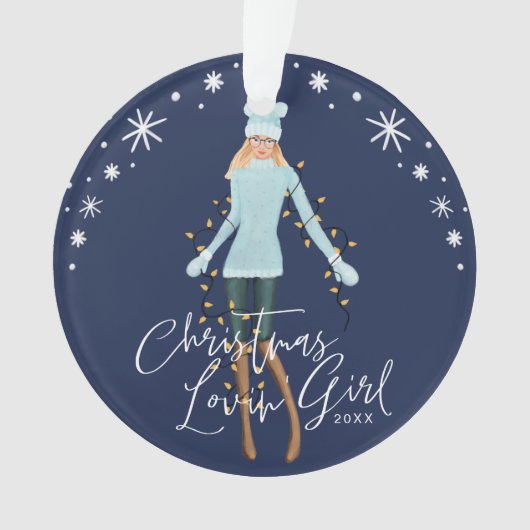 Weihnachtslieder im Wasser Ornament (Vorderseite)