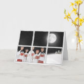 Weihnachtslieder in der Fensterkarte Karte (Gelbe Blume)