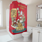 Weihnachtslieder in Litterbox Duschvorhang (Beispiel)