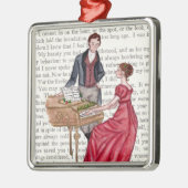 Weihnachtslieder in Pemberley Ornament Aus Metall (Links)