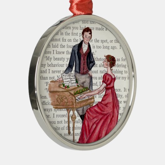 Weihnachtslieder in Pemberley Ornament Aus Metall (Rechts)