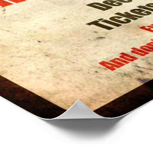 Weihnachtslieder Jesus gegen den Weihnachtsmann Poster (Ecke)