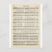 Weihnachtslieder: Jingle Bells Feiertagspostkarte (Vorderseite)