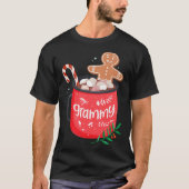 Weihnachtslieder Kakaofamilie Tasse mit Candy Can T-Shirt (Vorderseite)