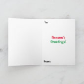 Weihnachtslieder Karte (Innenseite)