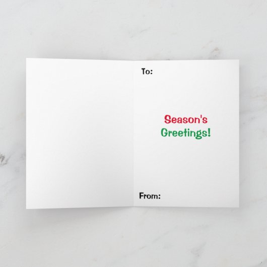 Weihnachtslieder Karte (Innenseite)