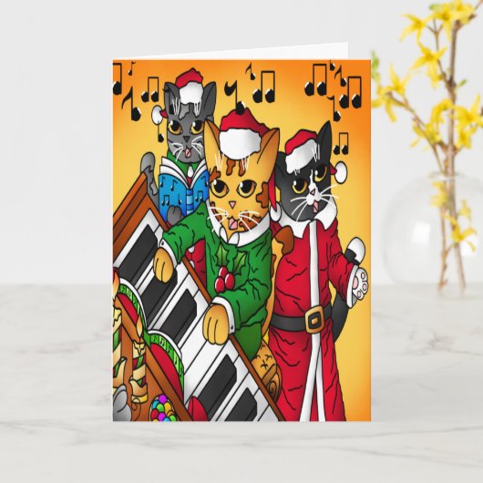 Weihnachtslieder Karte (Gelbe Blume)