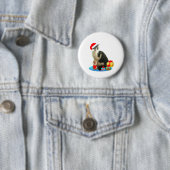 Weihnachtslieder-Katze und niedlicher Engel Button (Beispiel)