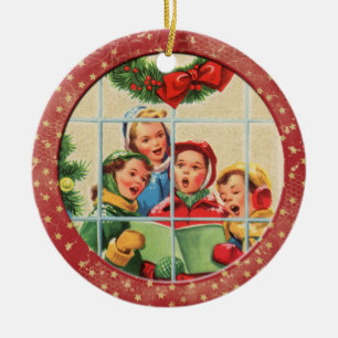 Weihnachtslieder Keramik Ornament