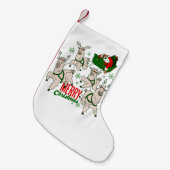 Weihnachtslieder Lamas Kleiner Weihnachtsstrumpf (Vorderansicht (hängend))