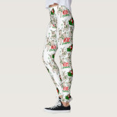Weihnachtslieder Lamas Leggings (Links)