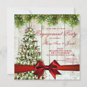 Weihnachtslieder, Lichter und Bänder Einladung (Vorderseite)