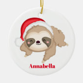 Weihnachtslieder Liebe santa Namensnachricht hinzu Keramik Ornament (Vorne)