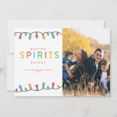 Weihnachtslieder machen Spirituosen hell Einladung (Vorderseite)