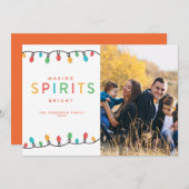 Weihnachtslieder machen Spirituosen hell Einladung (Vorne/Hinten)