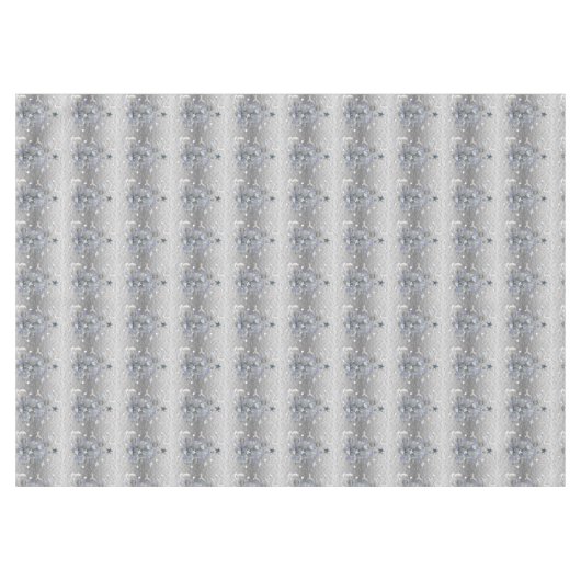 Weihnachtslieder, Merry Blue Silver Tree Tischdecke (Vorderseite (Horizontal))