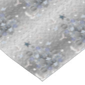 Weihnachtslieder, Merry Blue Silver Tree Tischdecke (Schrägansicht)