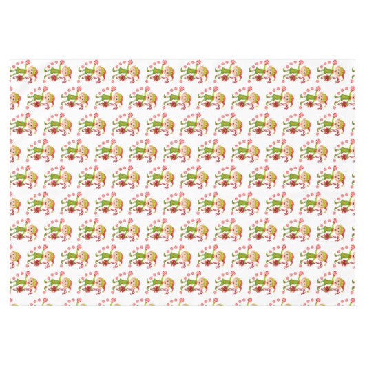 Weihnachtslieder, Merry, Elf Peppermint Tischdecke (Vorderseite (Horizontal))