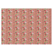 Weihnachtslieder, Merry, Snowman Santa Elf Tischdecke (Vorderseite (Horizontal))