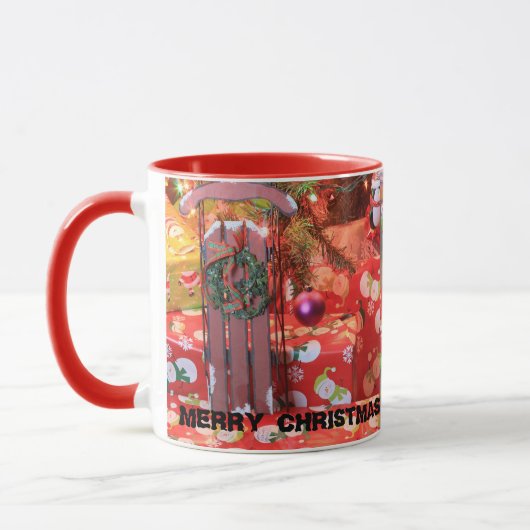 Weihnachtslieder mit Kranz Tasse (Links)
