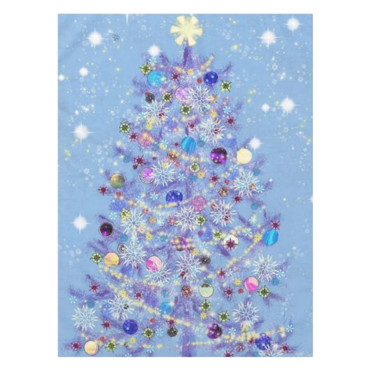 Weihnachtslieder mit schönem Weihnachtsbaum Tischdecke (Vorderseite)