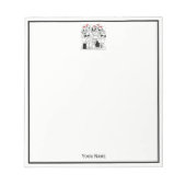 Weihnachtslieder mit Snow Xmas Notizblock (Vorderseite)