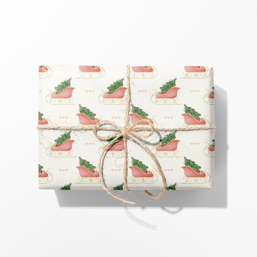 Weihnachtslieder mit Tree & Geschenken Geschenkpapier