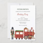 Weihnachtslieder mit Weihnachtsgeburten Einladung (Vorderseite)