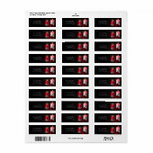 Weihnachtslieder Ornamente Rücksendeadresse (Vorne)