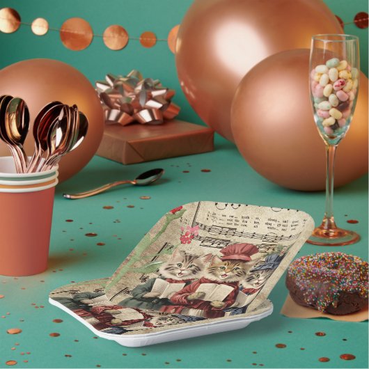 Weihnachtslieder Pappteller (Multi)