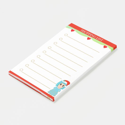 Weihnachtslieder Post-it Klebezettel (angewinkelt)